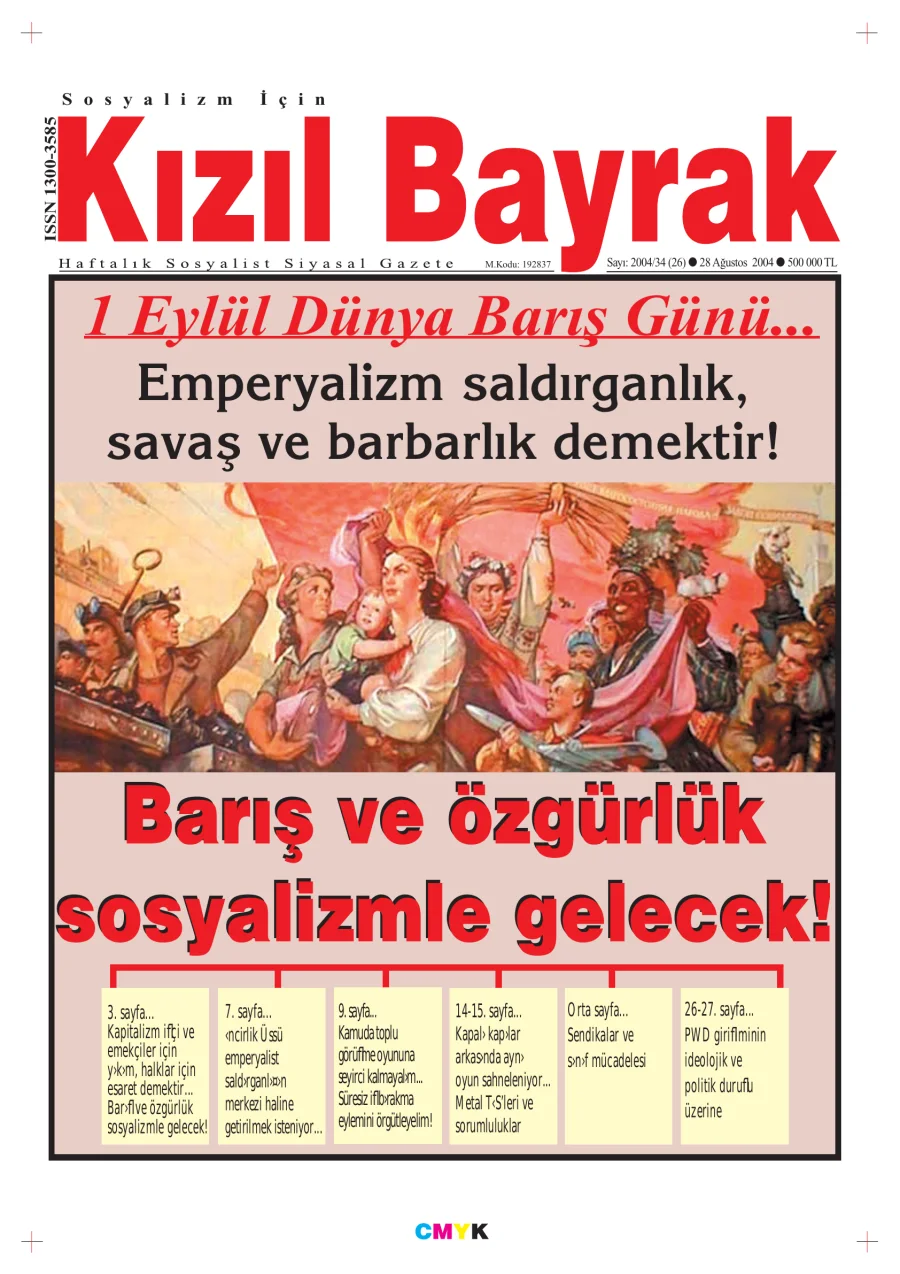 Yıl 2004 Sayı 34 28 Ağustos kitap kapağı