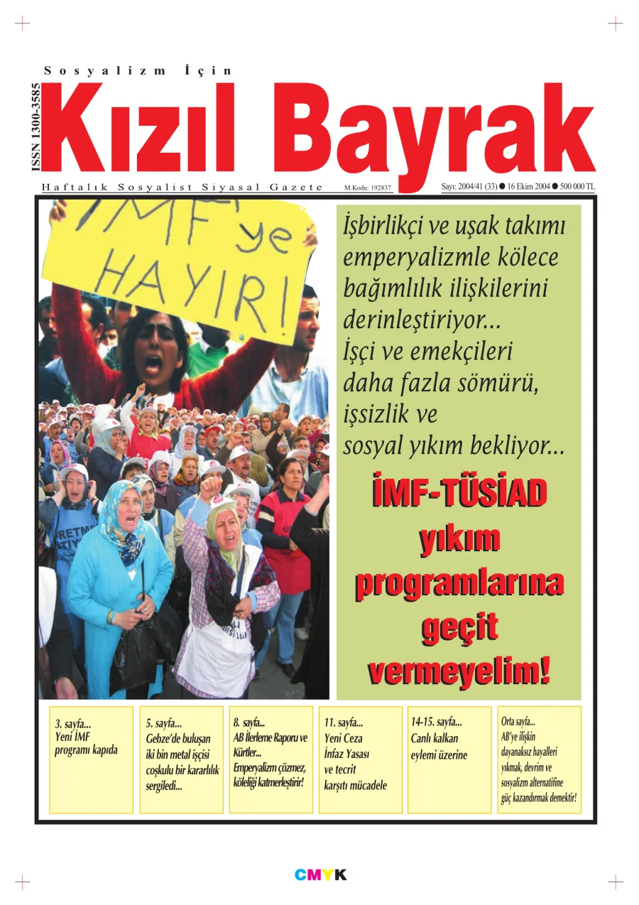 Yıl 2004 Sayı 41 16 Ekim kapak görseli