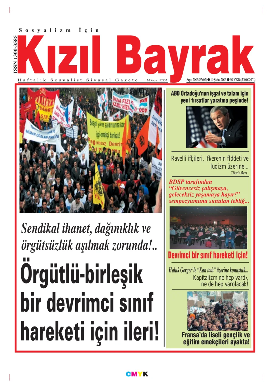 Yıl 2005 Sayı 07 19 Şubat kitap kapağı