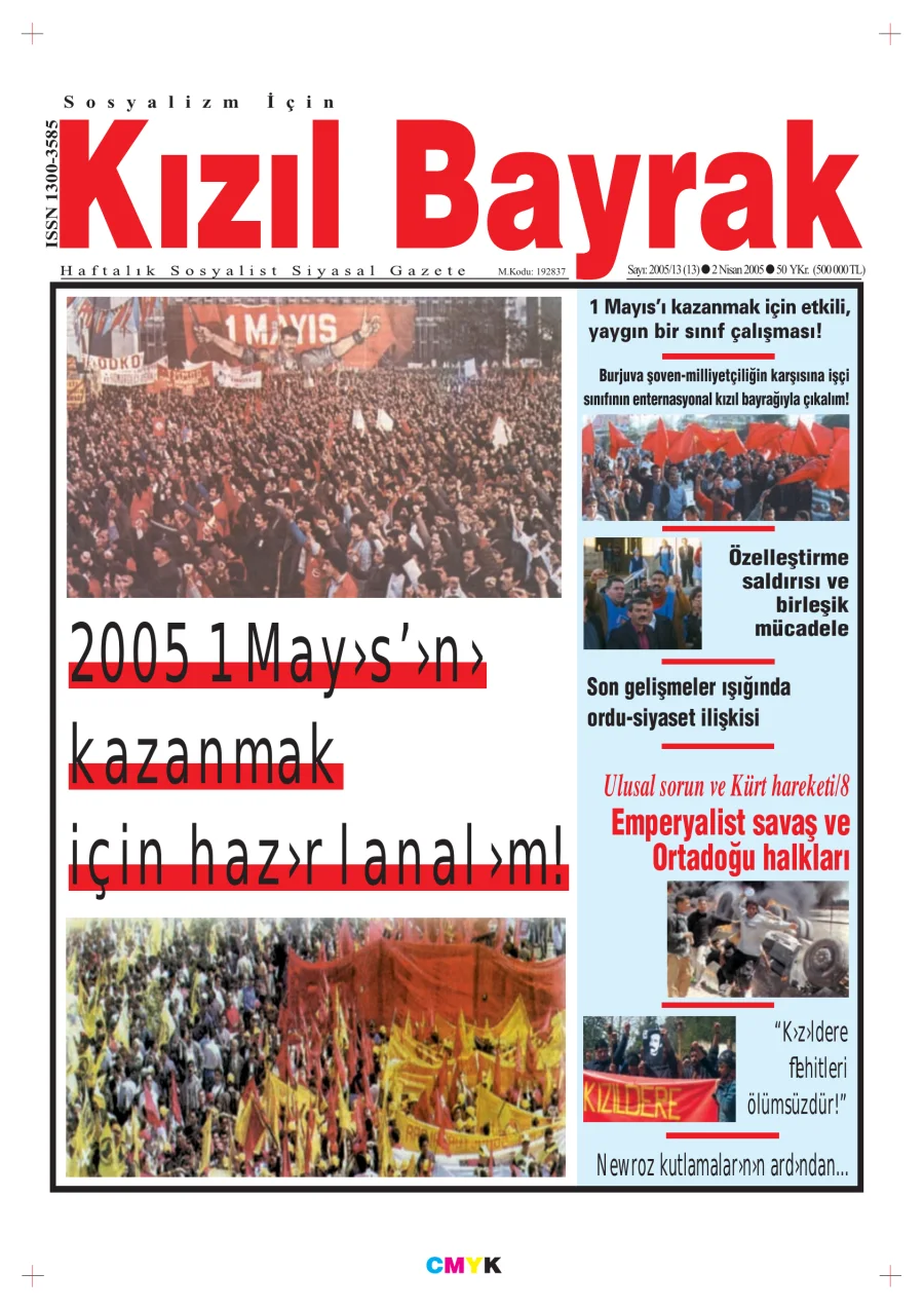 Yıl 2005 Sayı 13 02 Nisan kitap kapağı