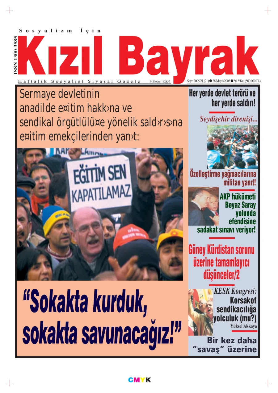 Yıl 2005 Sayı 21 28 Mayıs kitap kapağı