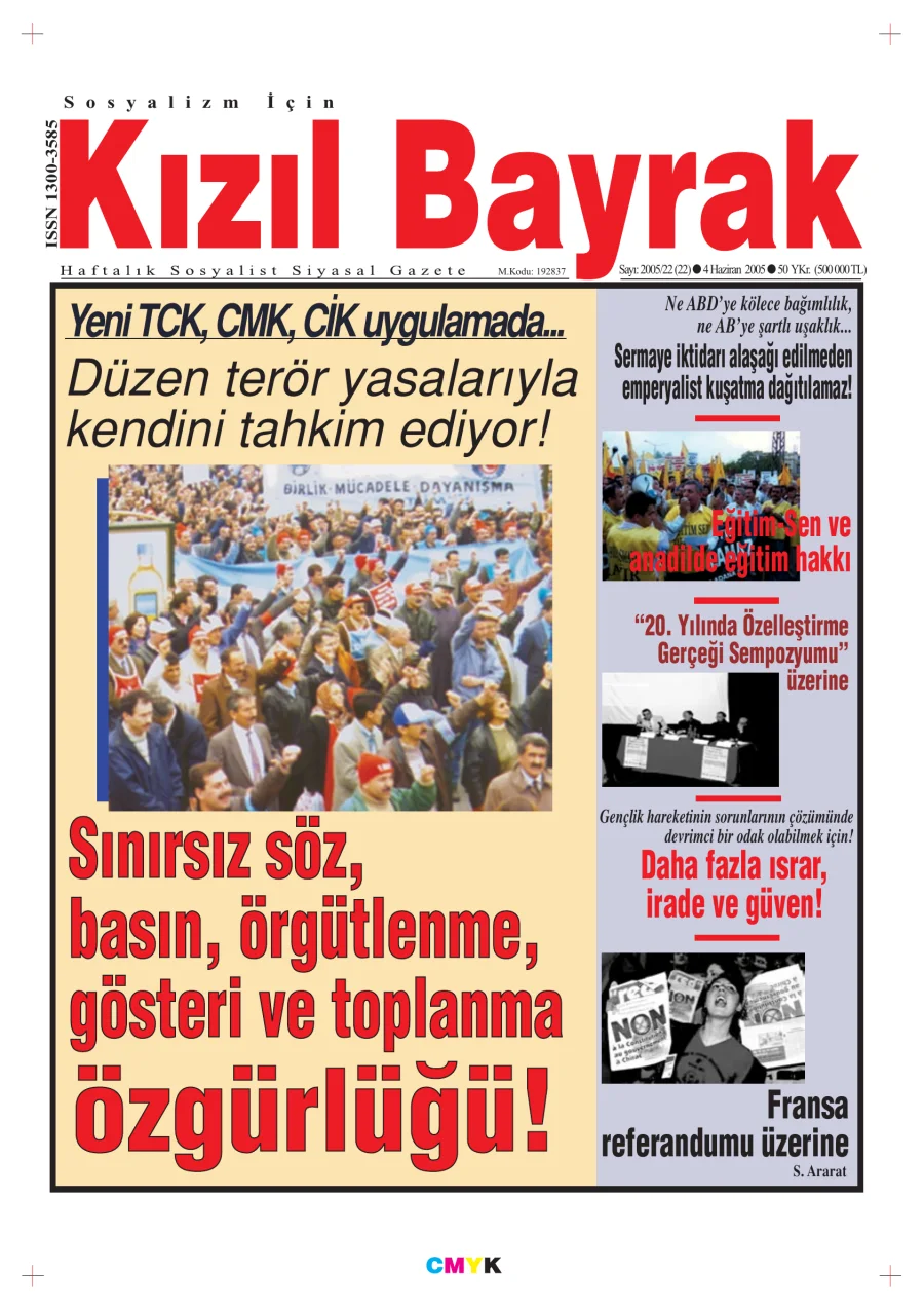 Yıl 2005 Sayı 22 04 Haziran kitap kapağı