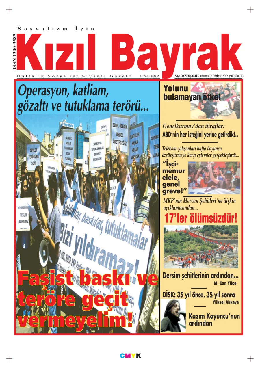 Yıl 2005 Sayı 26 02 Temmuz kitap kapağı