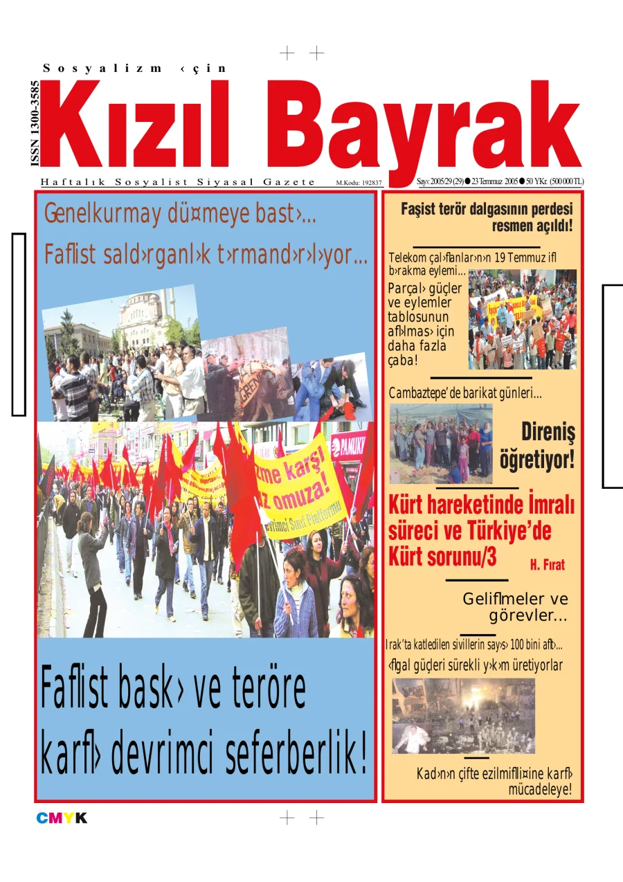 Yıl 2005 Sayı 29 23 Temmuz kitap kapağı