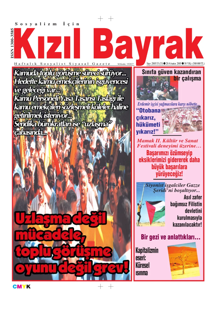 Yıl 2005 Sayı 33 20 Ağustos kapak görseli