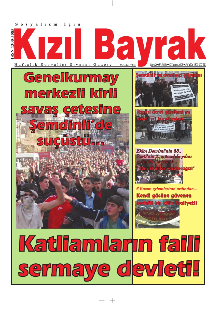 Yıl 2005 Sayı 45 19 Kasım kapak görseli