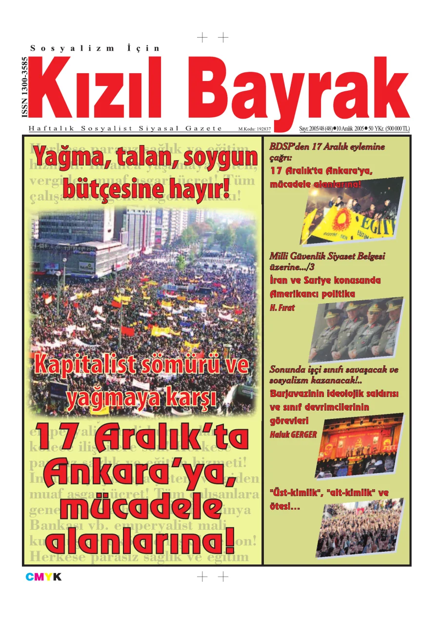Yıl 2005 Sayı 48 10 Aralık kitap kapağı