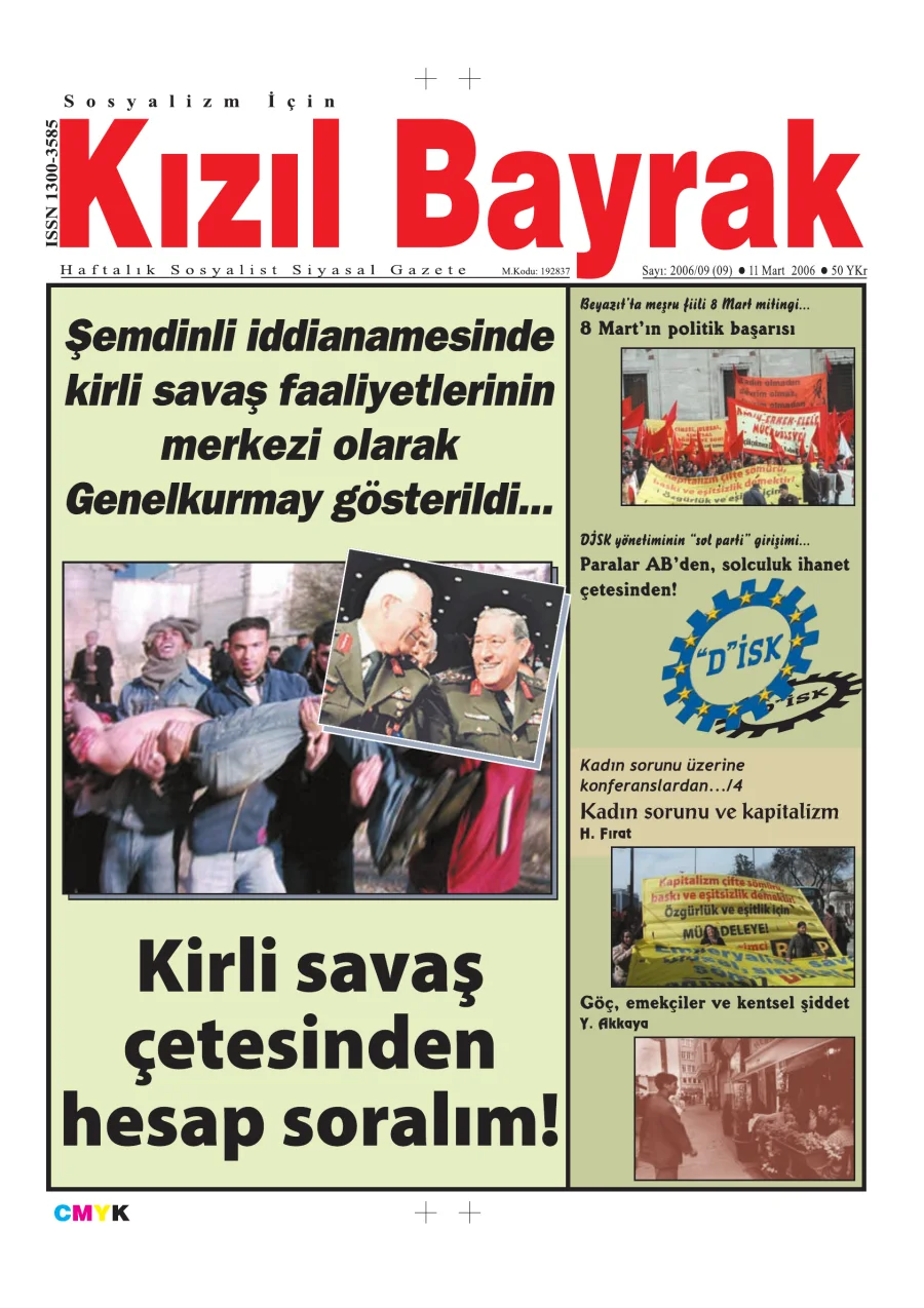 Yıl 2006 Sayı 09 11 Mart kitap kapağı