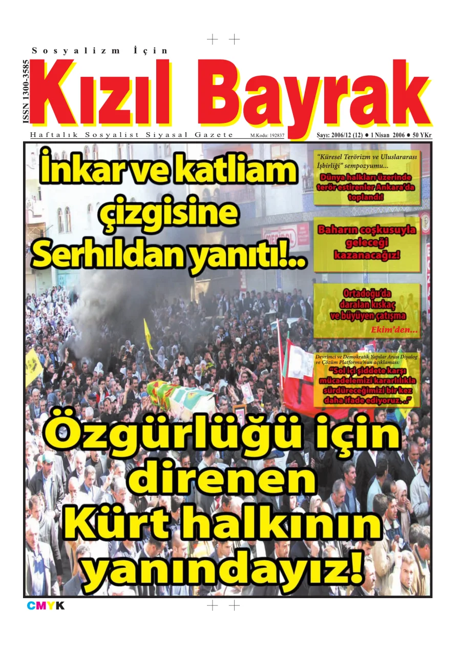 Yıl 2006 Sayı 12 1 Nisan kapak görseli