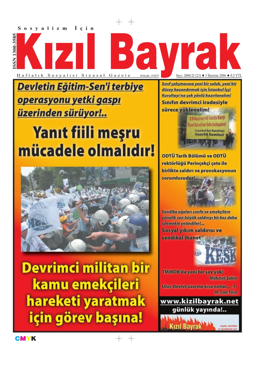 Yıl 2006 Sayı 21 3 Haziran kapak görseli
