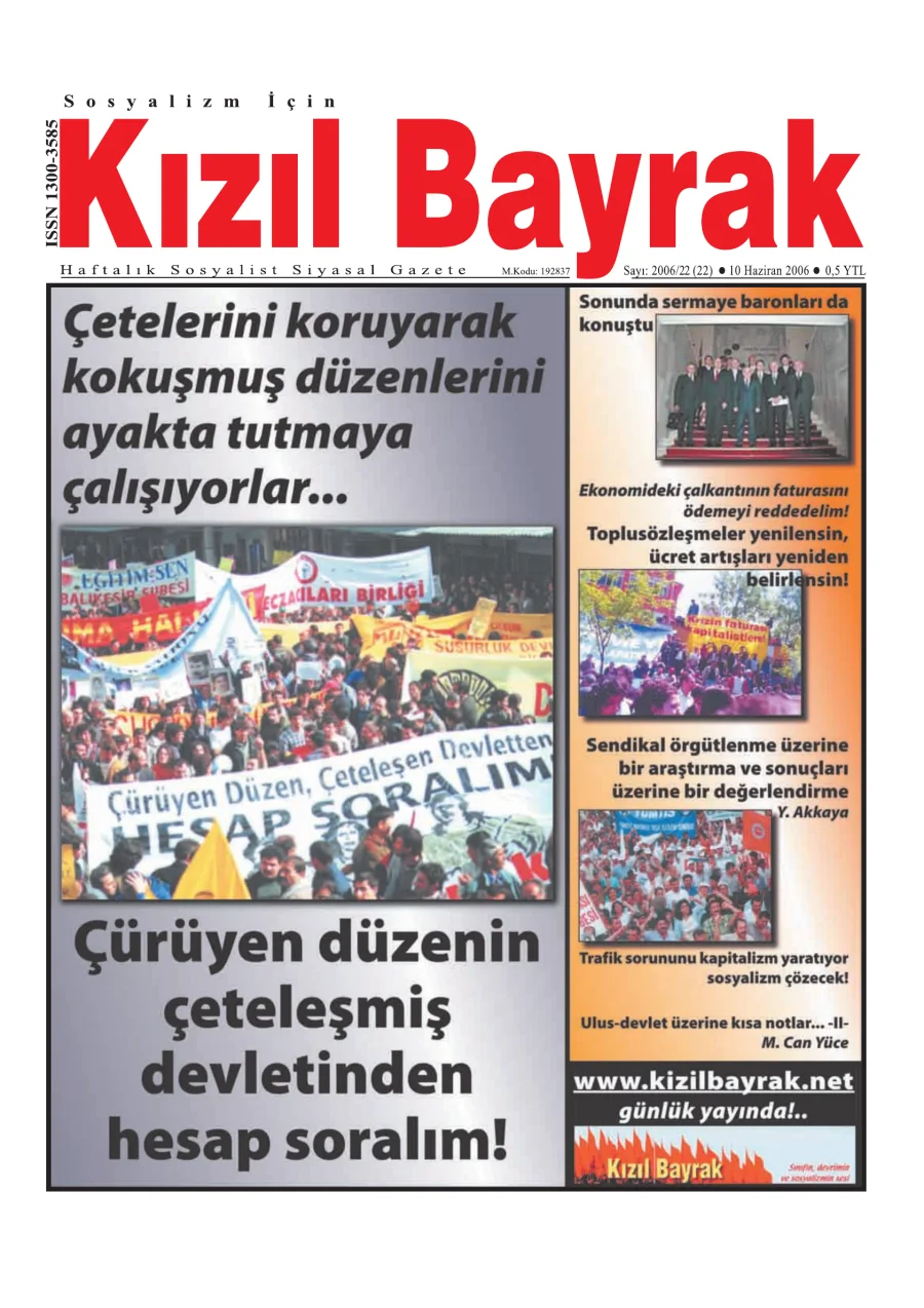 Yıl 2006 Sayı 22 10 Haziran kapak görseli