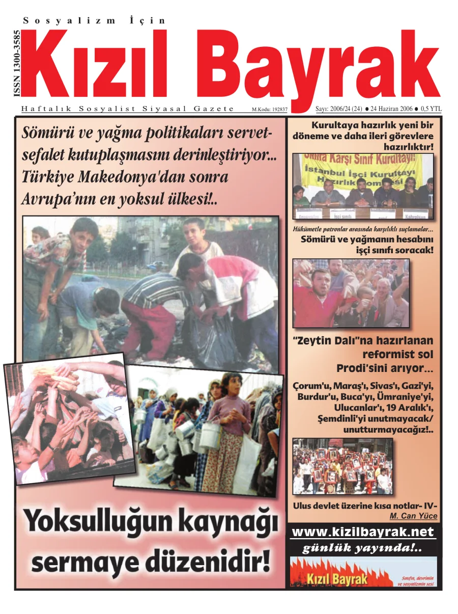 Yıl 2006 Sayı 24 24 Haziran kitap kapağı