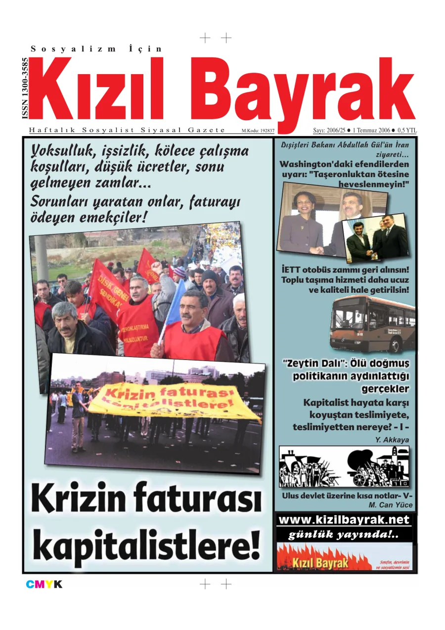 Yıl 2006 Sayı 25 1 Temmuz kitap kapağı