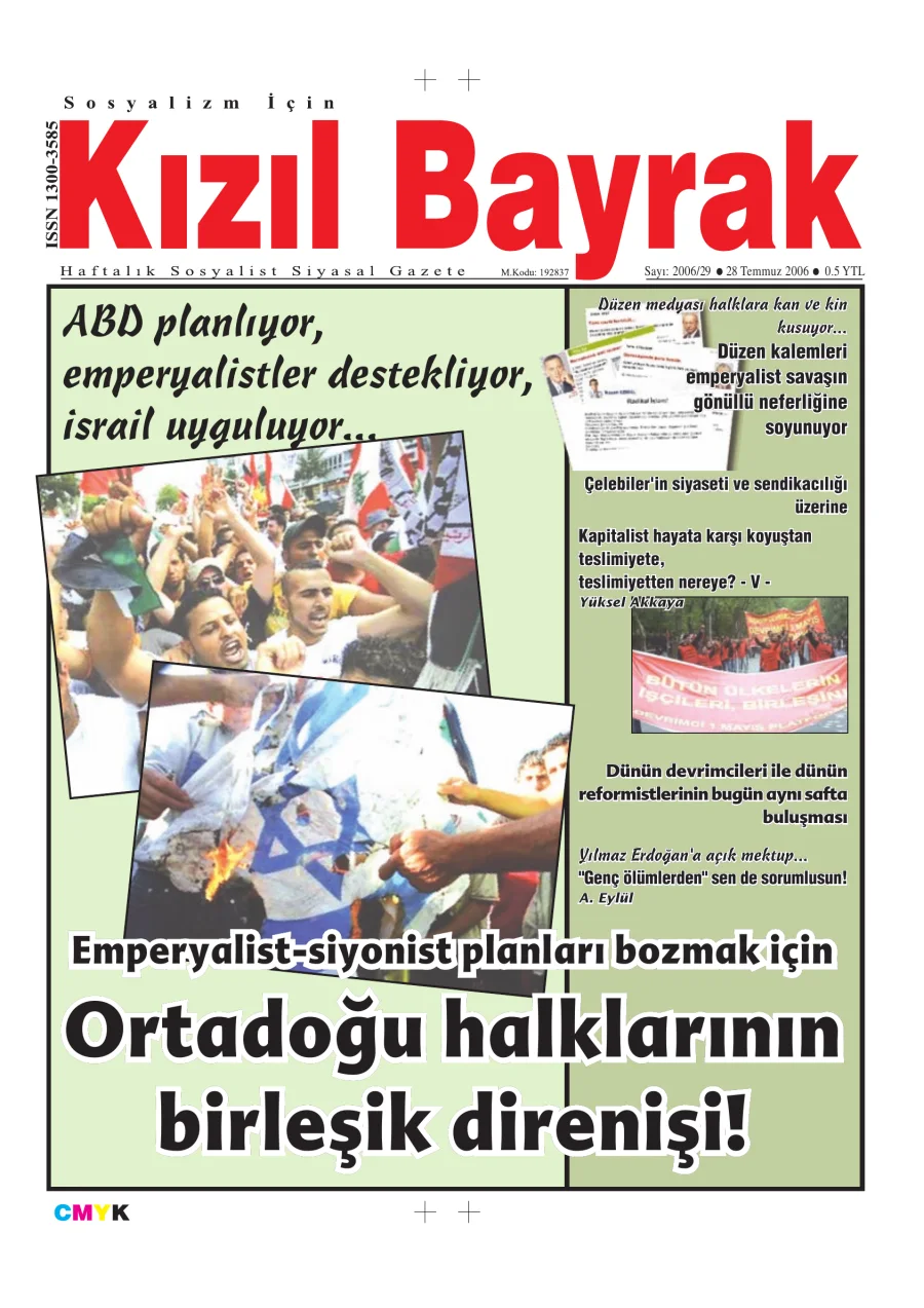Yıl 2006 Sayı 29 21 Temmuz kitap kapağı