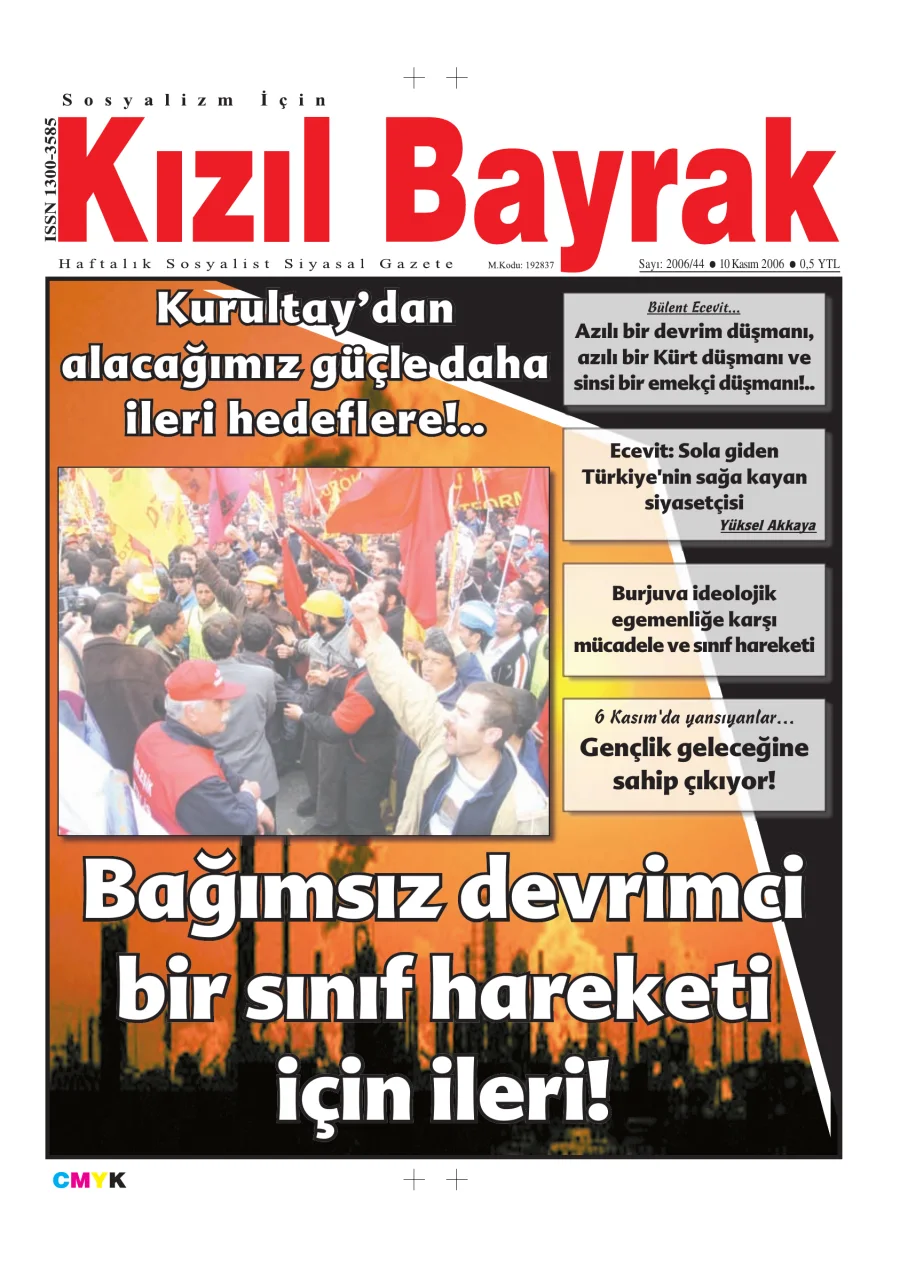 Yıl 2006 Sayı 44 10 Kasım kitap kapağı