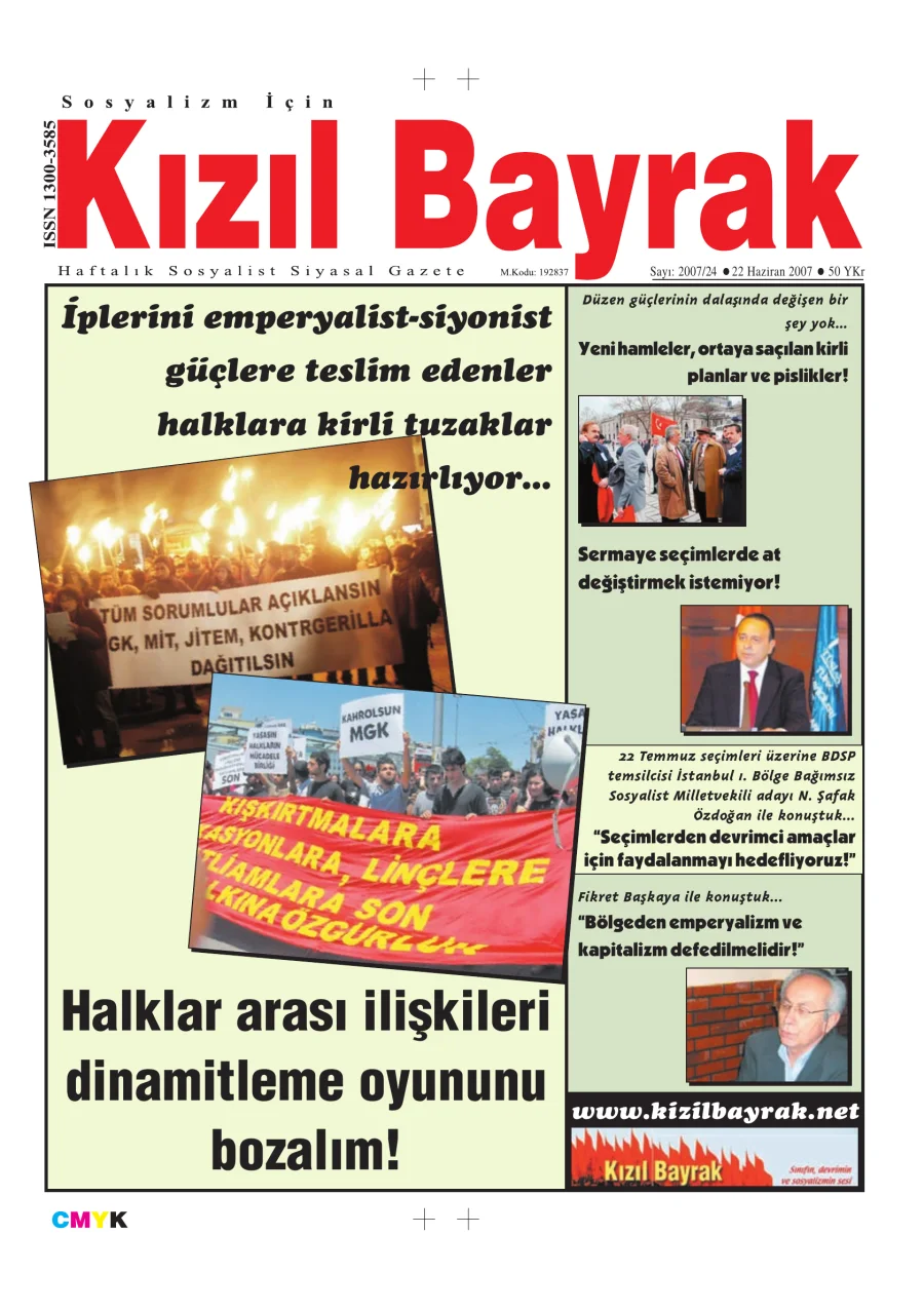 Yıl 2007 Sayı 24 22 Haziran kitap kapağı
