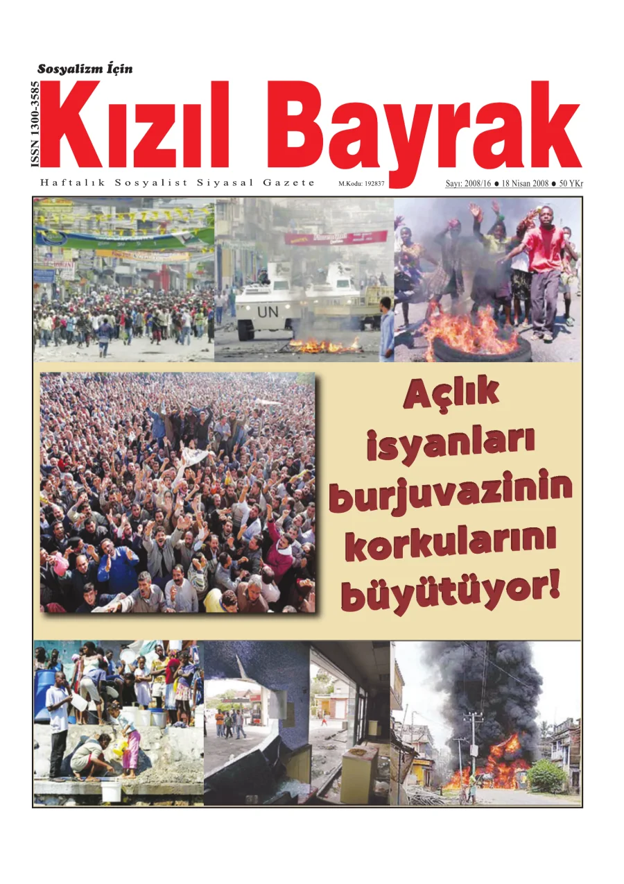 Yıl 2008 Sayı 16 18 Nisan kapak görseli