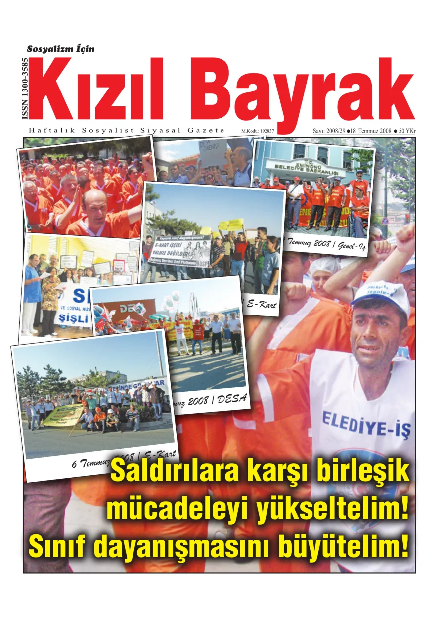 Yıl 2008 Sayı 29 18 Temmuz kitap kapağı