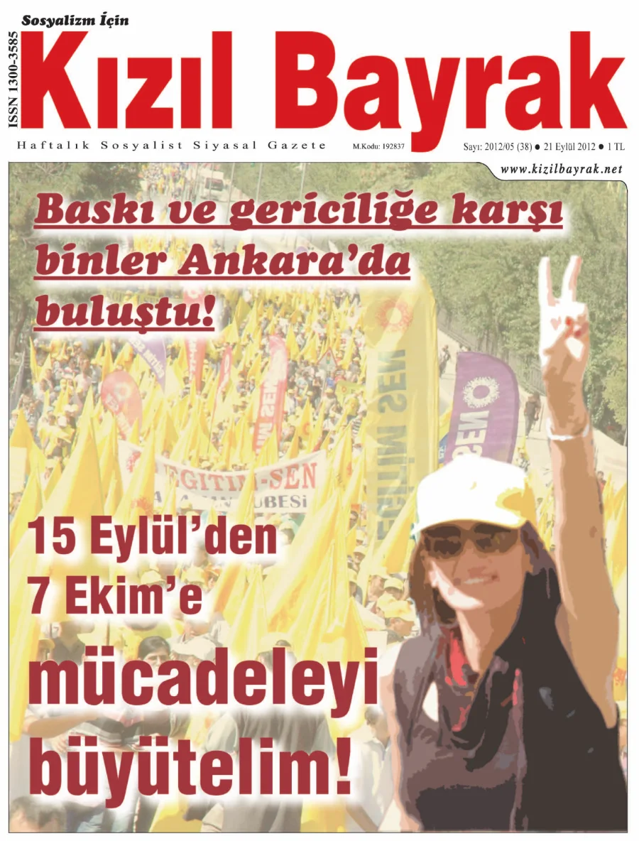 Yıl 2012 Sayı 38 21 Eylül kitap kapağı