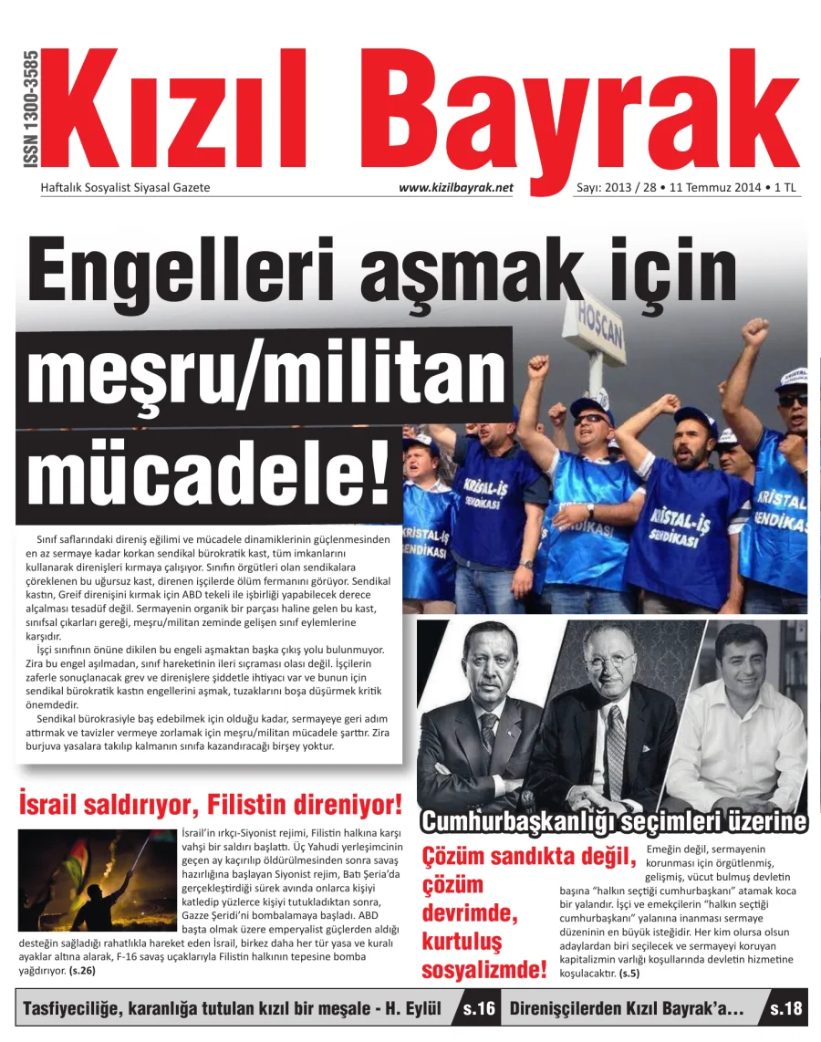 Yıl 2014 Sayı 28 11 Temmuz kitap kapağı