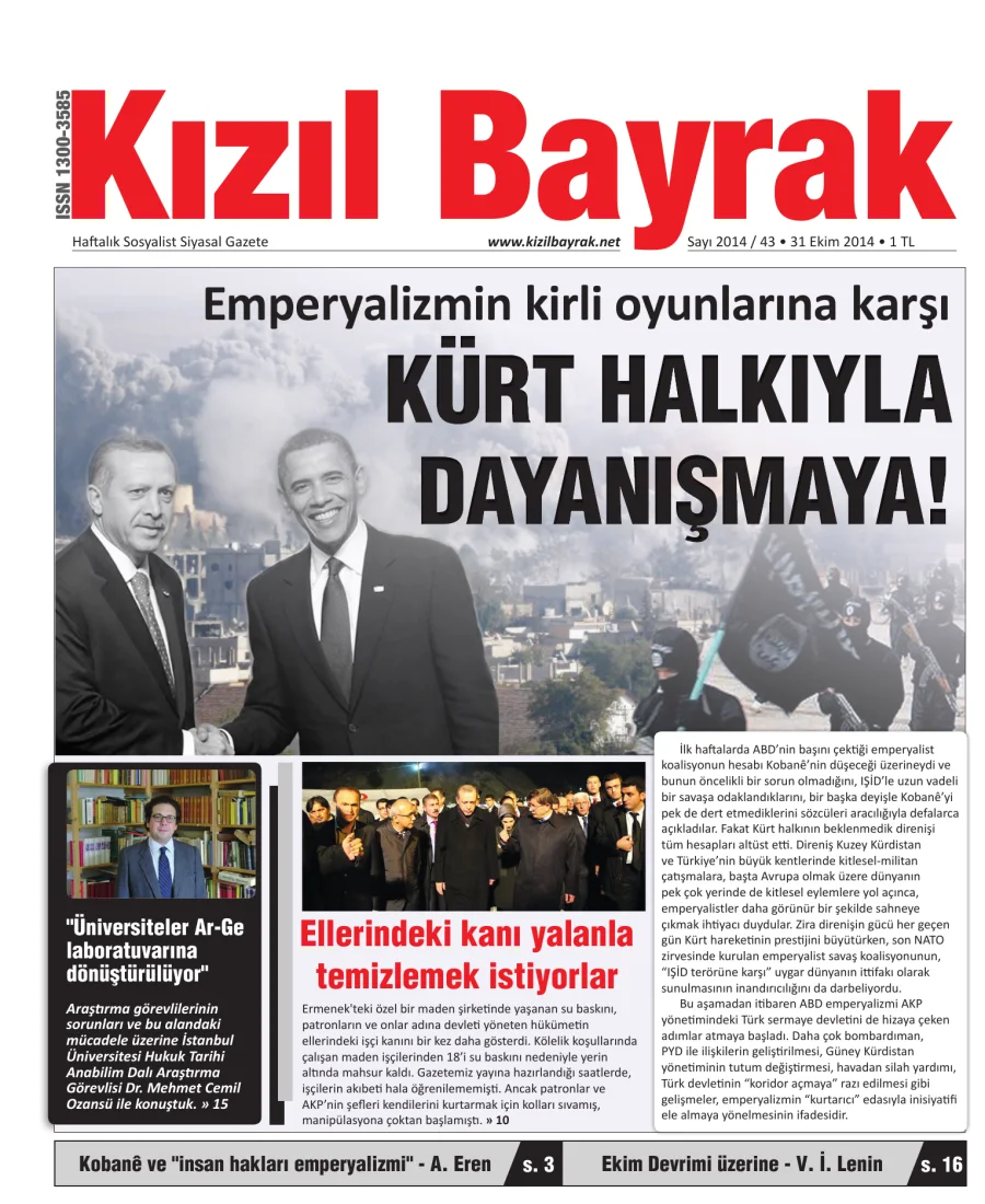 Yıl 2014 Sayı 43 31 Ekim kitap kapağı