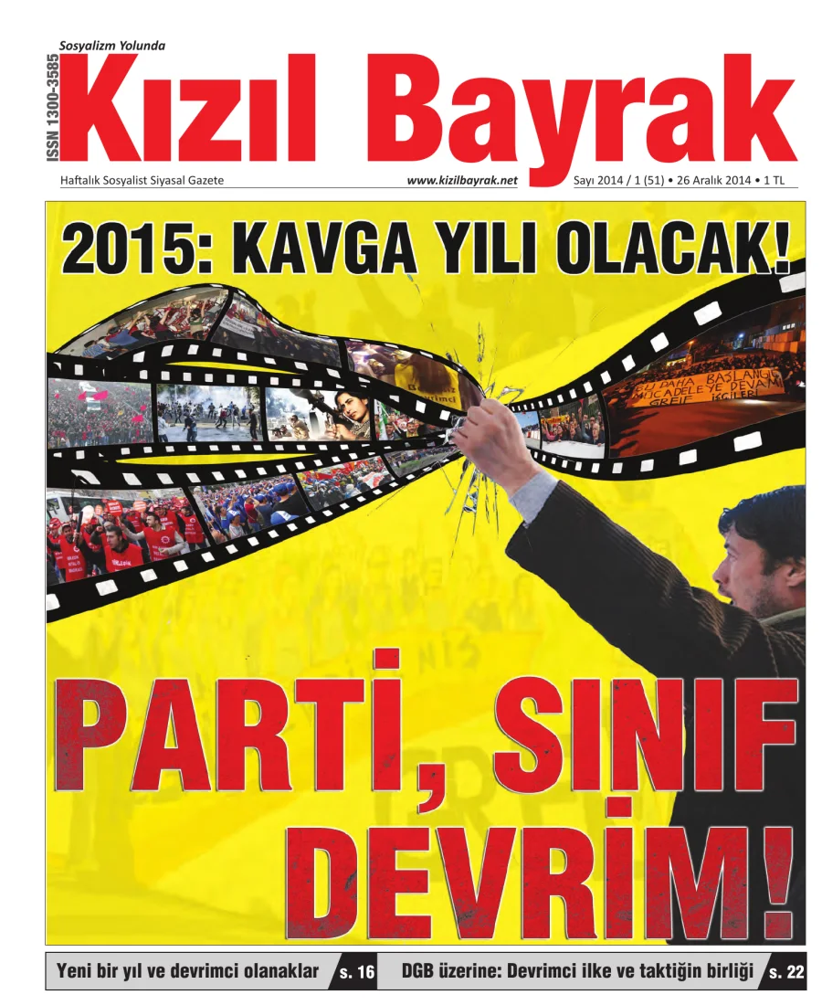 Yıl 2014 Sayı 51 26 Aralık kitap kapağı