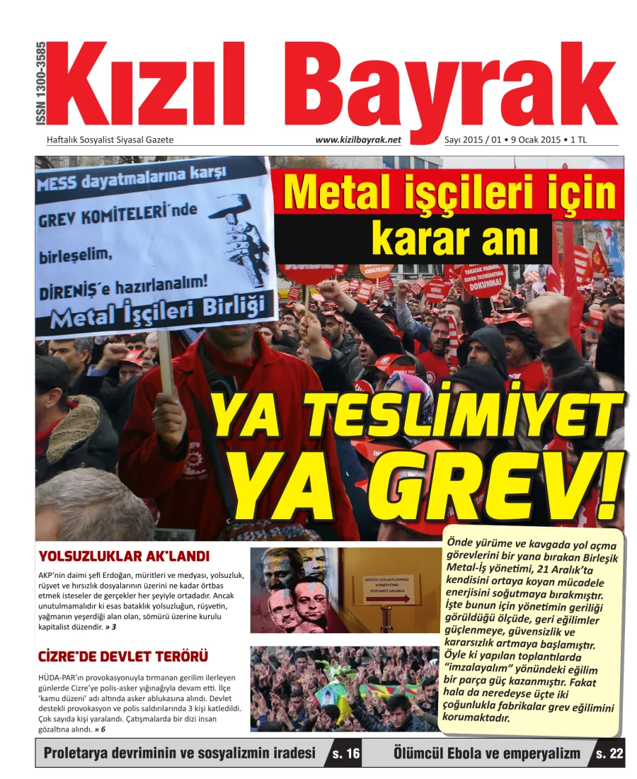 Yıl 2015 Sayı 01 09 Ocak kitap kapağı