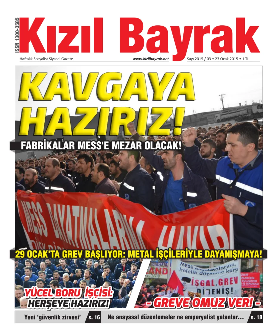 Yıl 2015 Sayı 03 23 Ocak kapak görseli