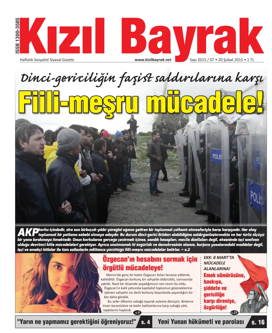Yıl 2015 Sayı 07 20 Şubat kitap kapağı
