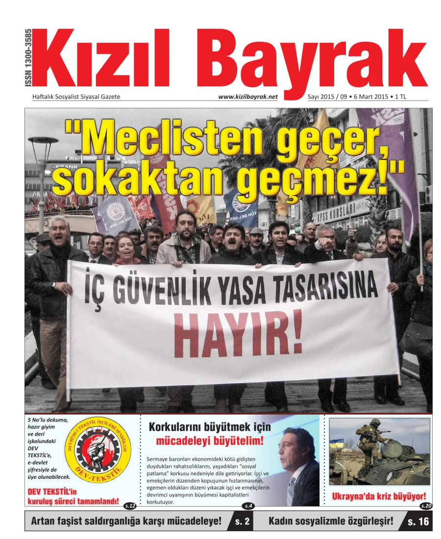 Yıl 2015 Sayı 09 06 Mart kapak görseli