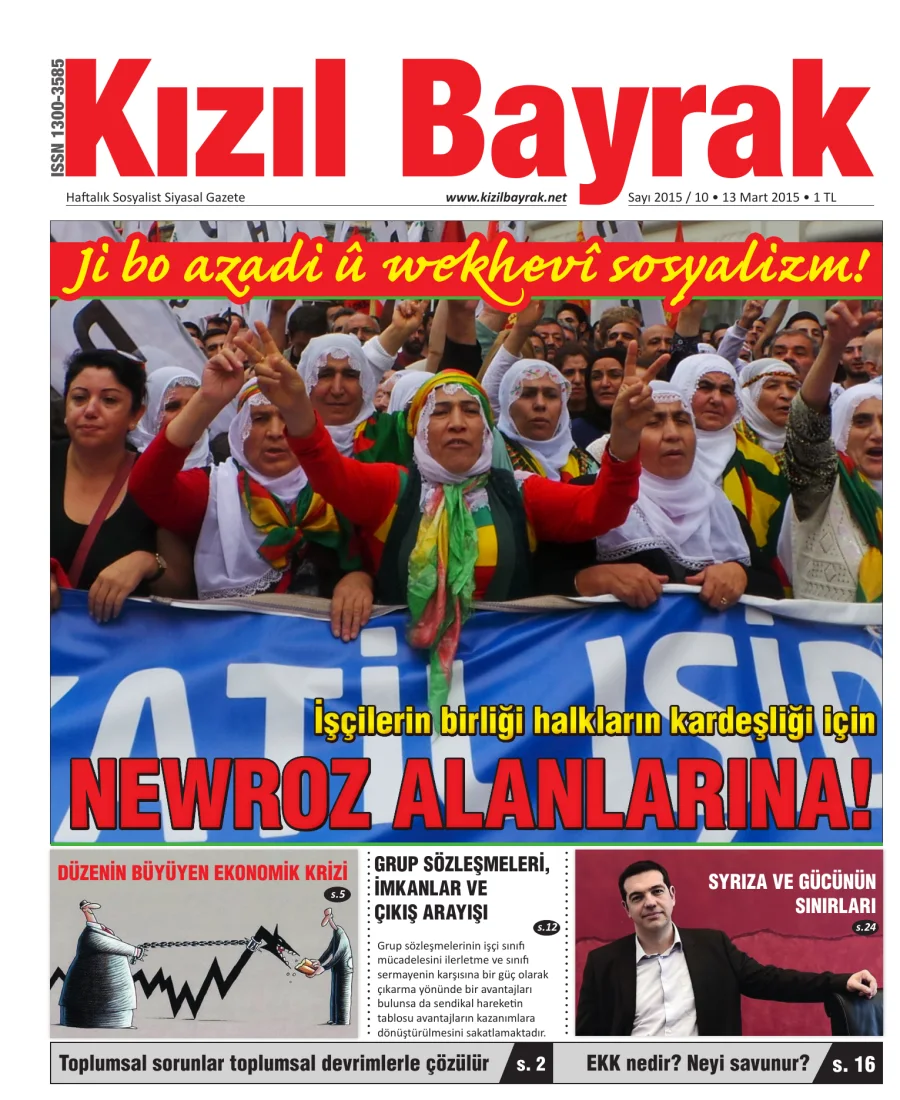 Yıl 2015 Sayı 10 13 Mart kapak görseli