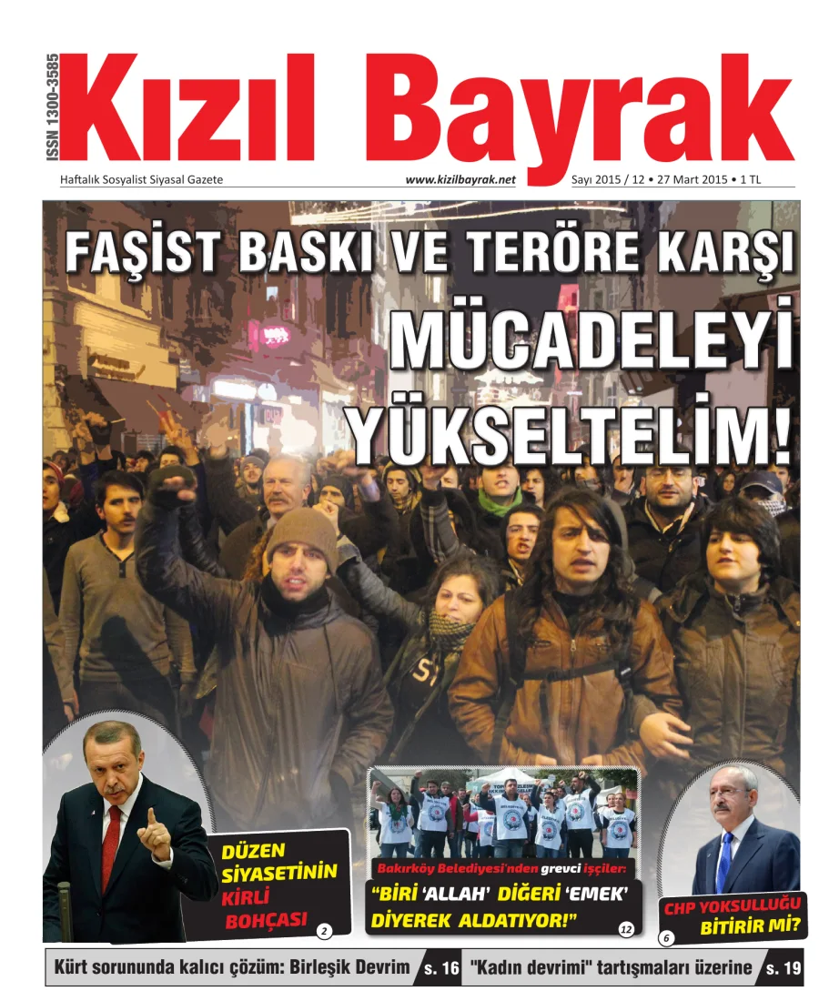 Yıl 2015 Sayı 12 27 Mart kitap kapağı