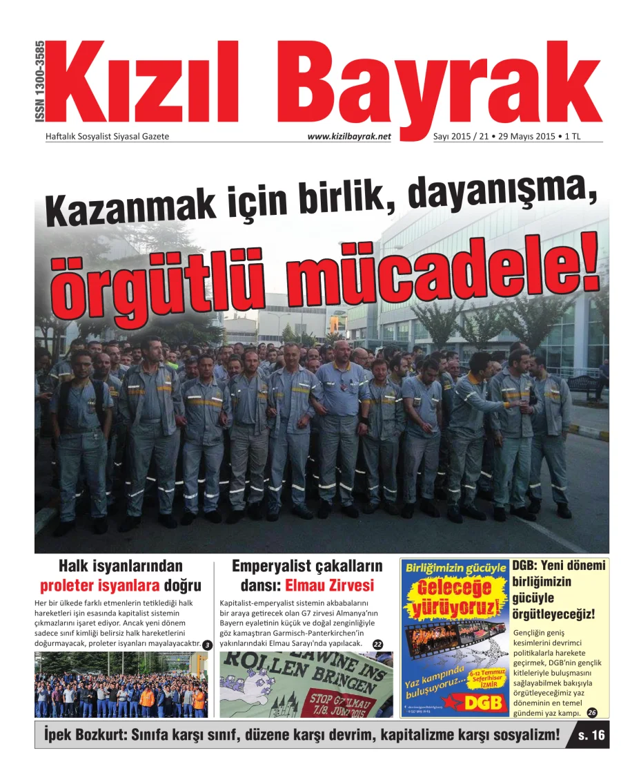 Yıl 2015 Sayı 21 29 Mayis kitap kapağı