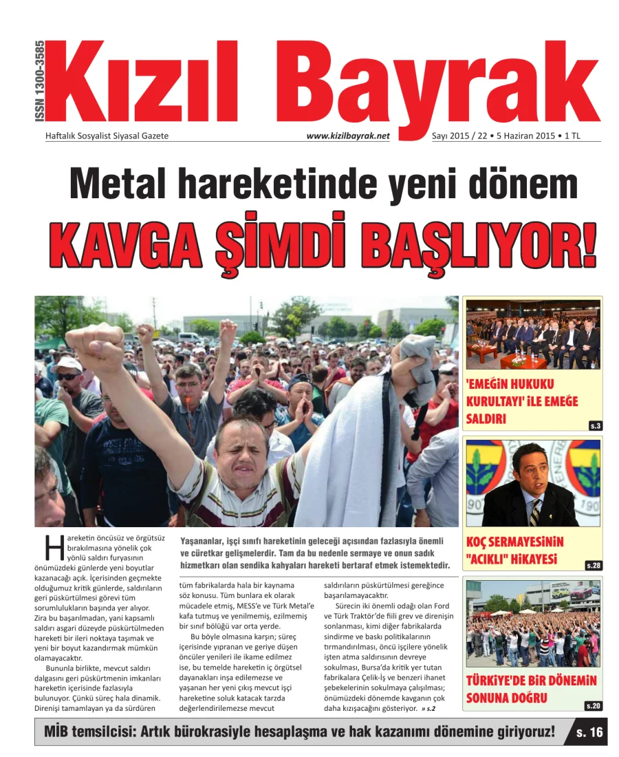Yıl 2015 Sayı 22 05 Haziran kitap kapağı
