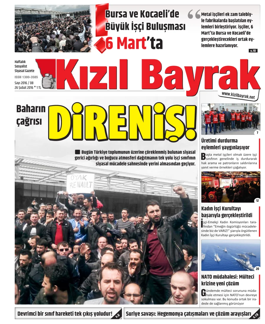 Yıl 2016 Sayı 08 26 Subat kitap kapağı