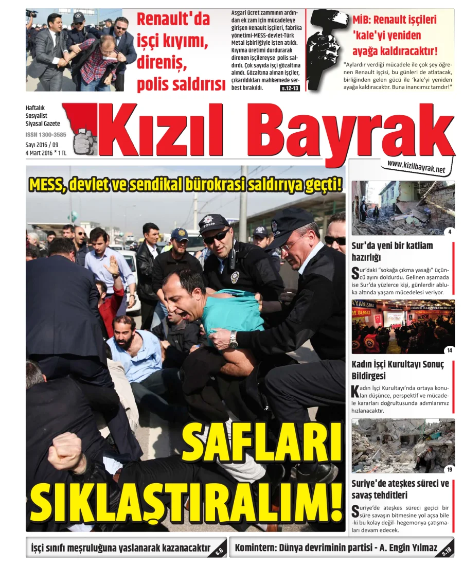 Yıl 2016 Sayı 09 04 Mart kitap kapağı