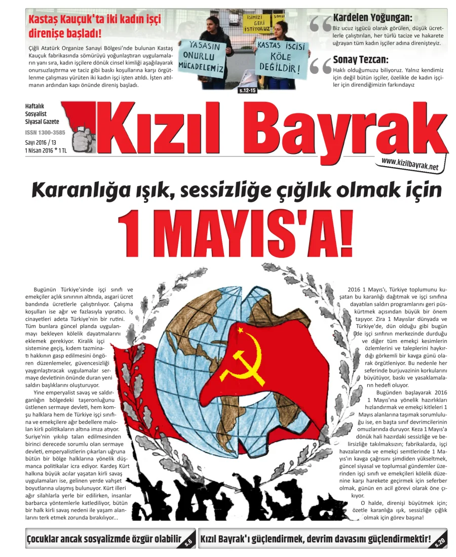 Yıl 2016 Sayı 13 01 Nisan kapak görseli
