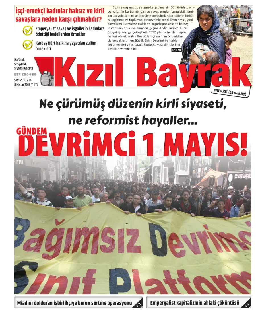 Yıl 2016 Sayı 14 08 Nisan kapak görseli