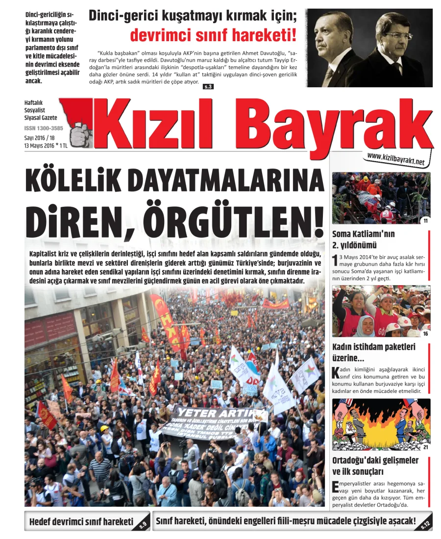 Yıl 2016 Sayı 18 13 Mayis kapak görseli