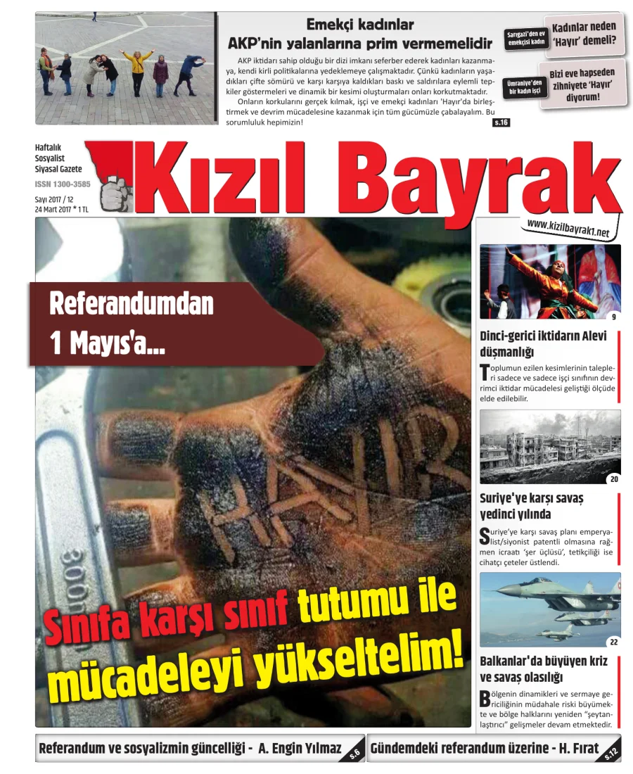 Yıl 2017 Sayı 12 24 Mart kapak görseli