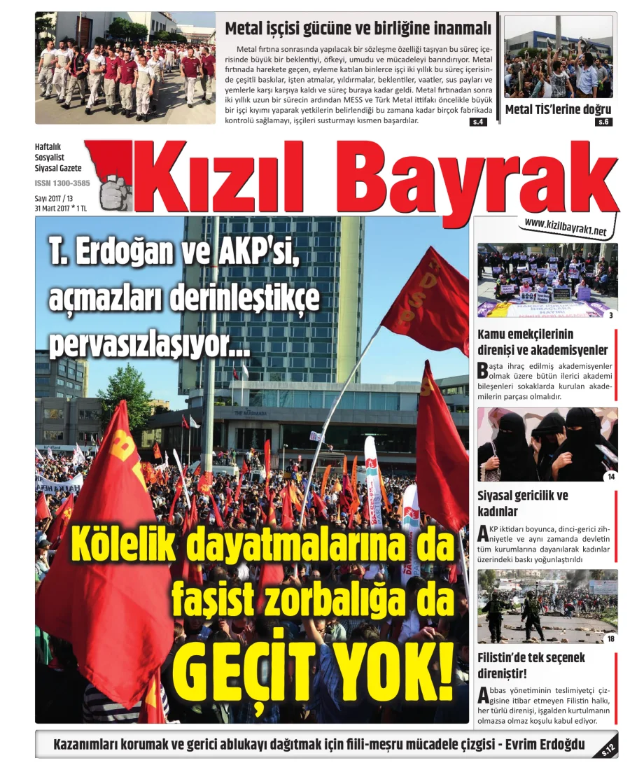 Yıl 2017 Sayı 13 31 Mart kapak görseli