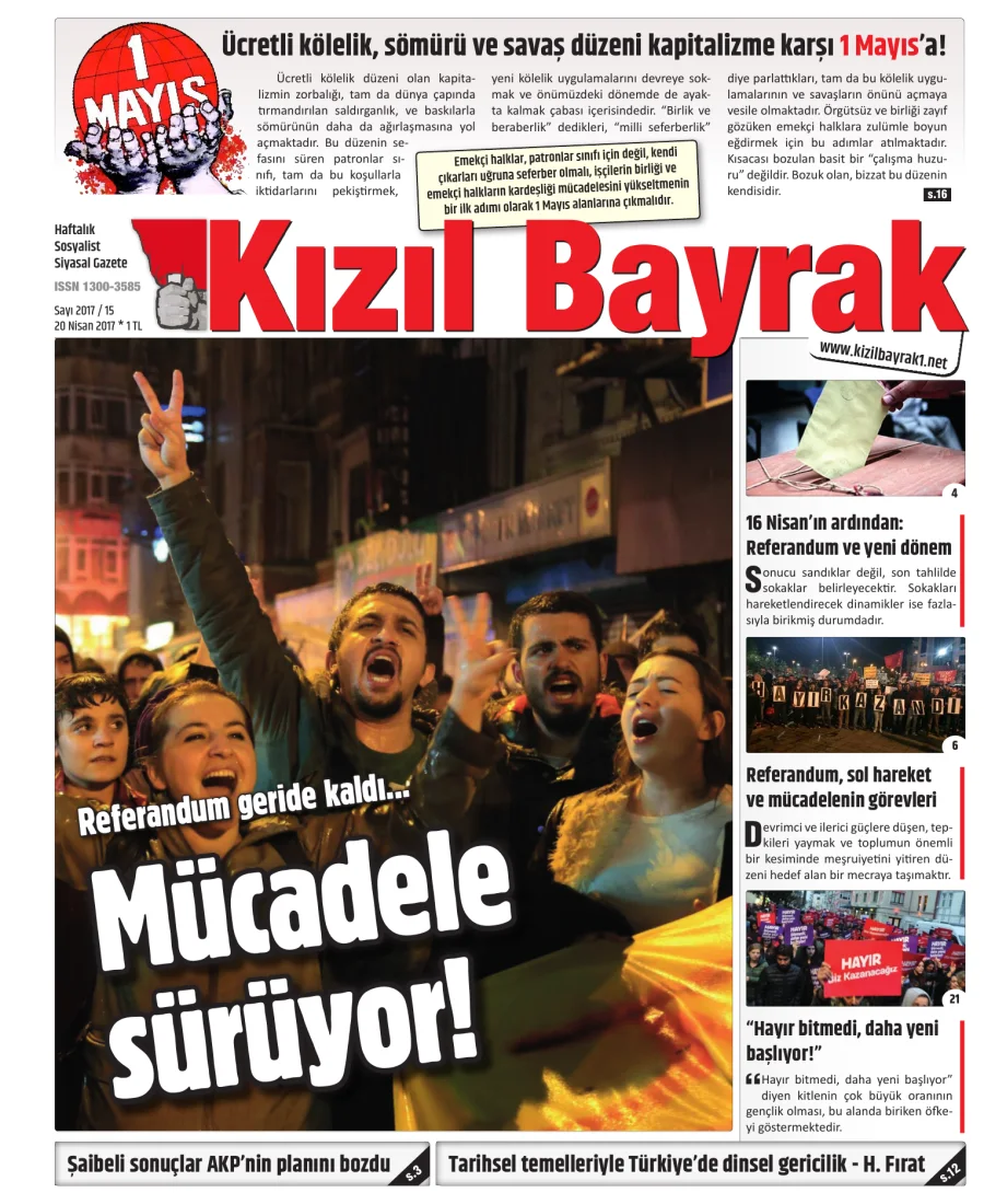 Yıl 2017 Sayı 15 20 Nisan kapak görseli