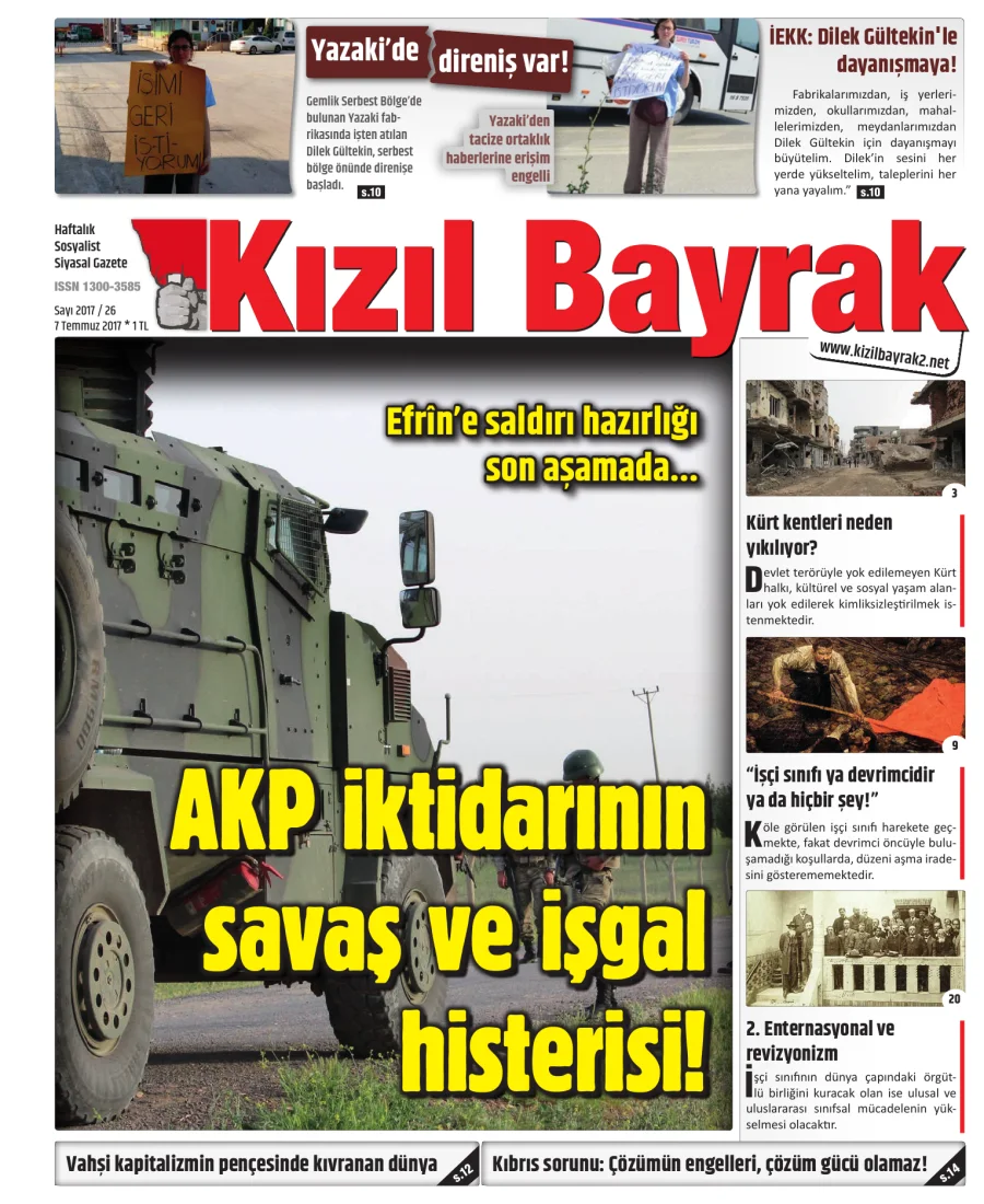 Yıl 2017 Sayı 26 07 Temmuz kitap kapağı