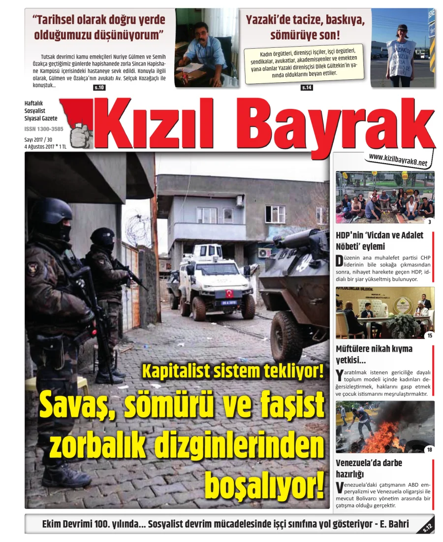 Yıl 2017 Sayı 30 04 Agustos kitap kapağı