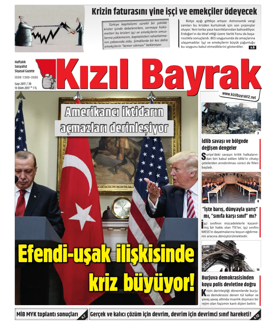 Yıl 2017 Sayı 39 13 Ekim kapak görseli