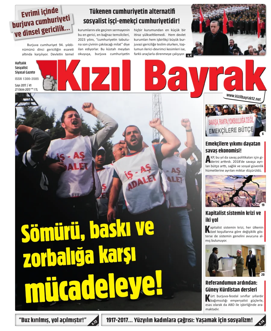 Yıl 2017 Sayı 41 27 Ekim kapak görseli
