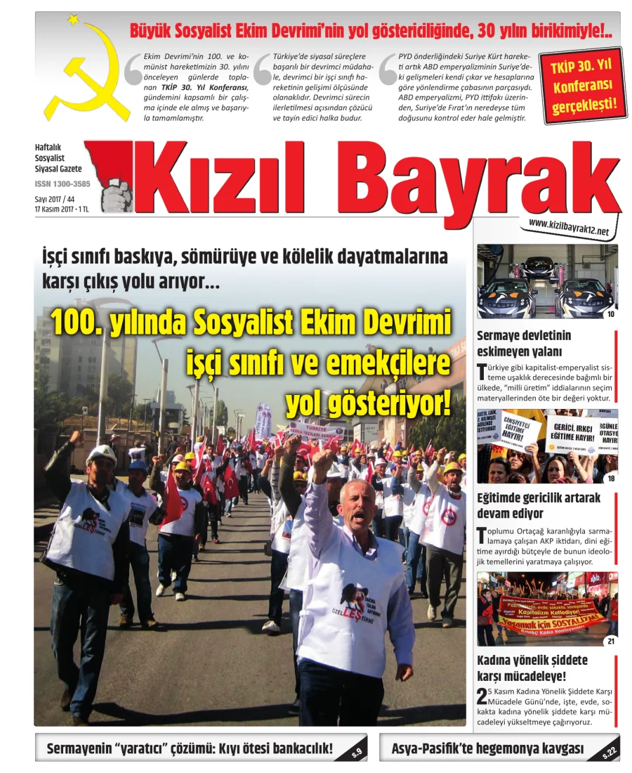 Yıl 2017 Sayı 44 17 Kasim kitap kapağı
