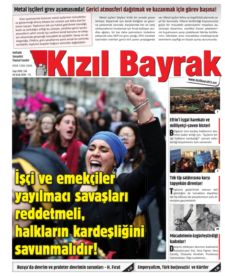 Yıl 2018 Sayı 04 26 Ocak kapak görseli