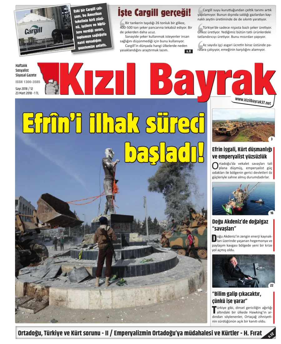 Yıl 2018 Sayı 12 23 Mart kapak görseli