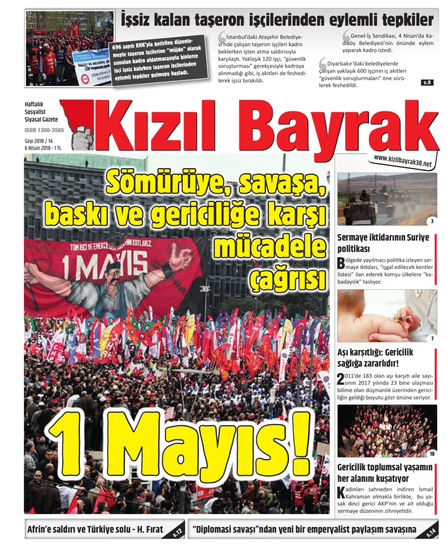 Yıl 2018 Sayı 14 06 Nisan kitap kapağı
